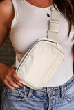 Sac à bandoulière décontracté avec fermeture éclair et imperméable 20 x 5 x 14 cm