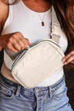 Sac à bandoulière décontracté avec fermeture éclair et imperméable 20 x 5 x 14 cm